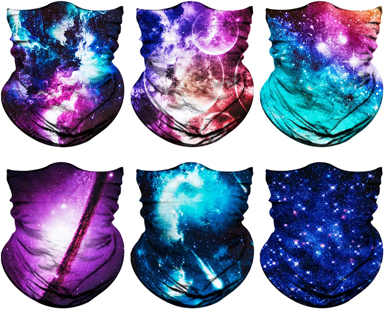 Neck Gaiter, Magic Headband Sport Headwear Elastic Face Mask Bandana Scarf UV Resistence Balaclava, 