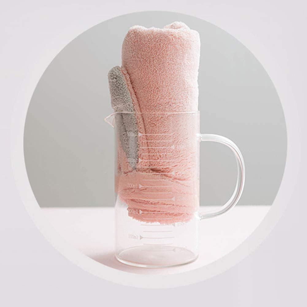 carduran Microfiber Hair Drying Cap, Bunny Ear Water Absorbent Quick Dry Wrap Hair Hat Bathing Showe