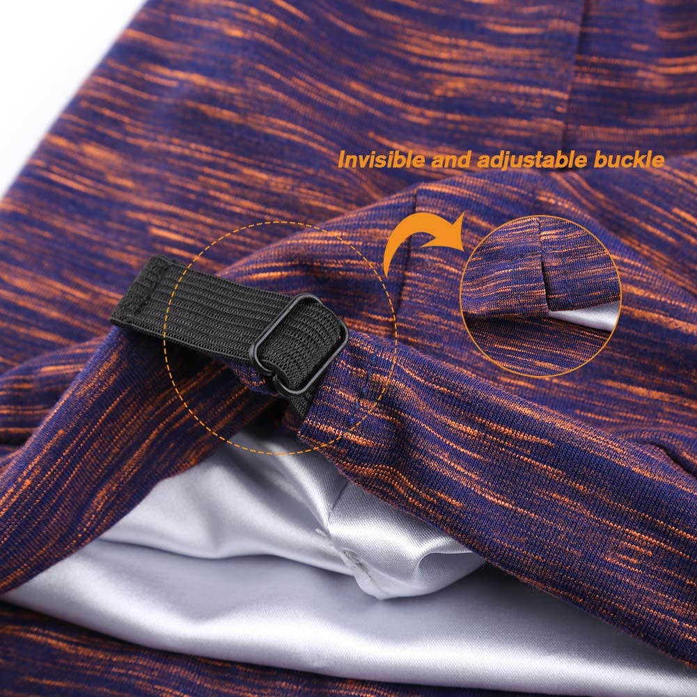 Greatremy Beanie Kids Silky Satin Lined Hair Bonnet Sleep Cap-Adjustable Elastic Band Slouchy Cotton