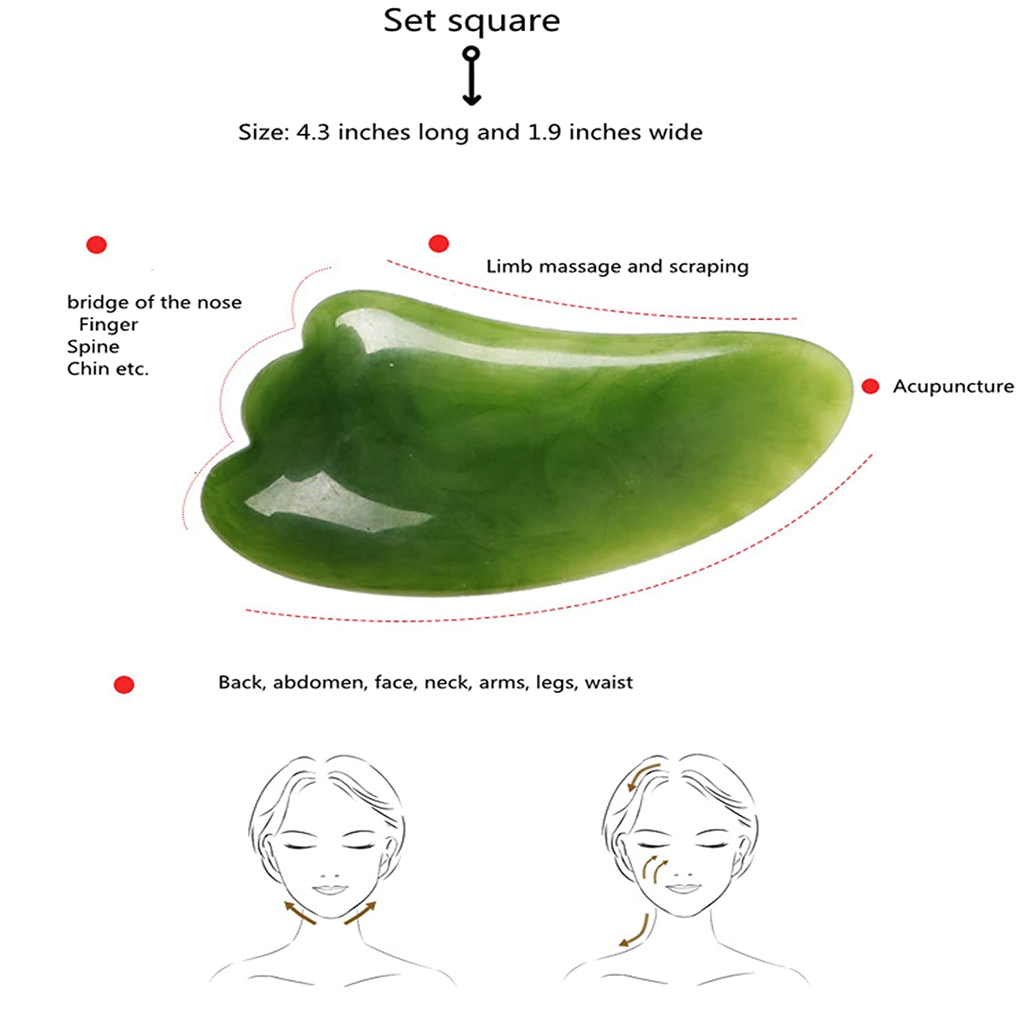 7 Pack Gua Sha Face Sculpting Tool Gua Sha Facial Tool for AntiAging
