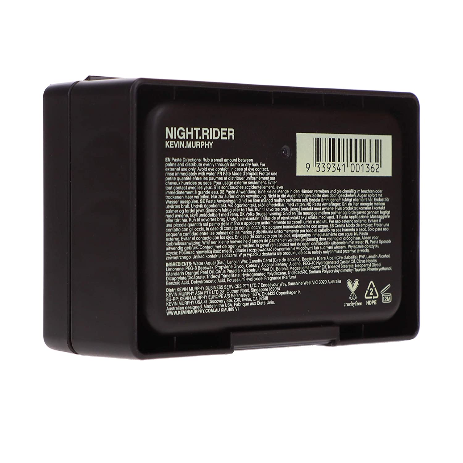 KEVIN MURPHY Night Rider Matte Texture Paste Firm Hold 3.4 oz / 100 g