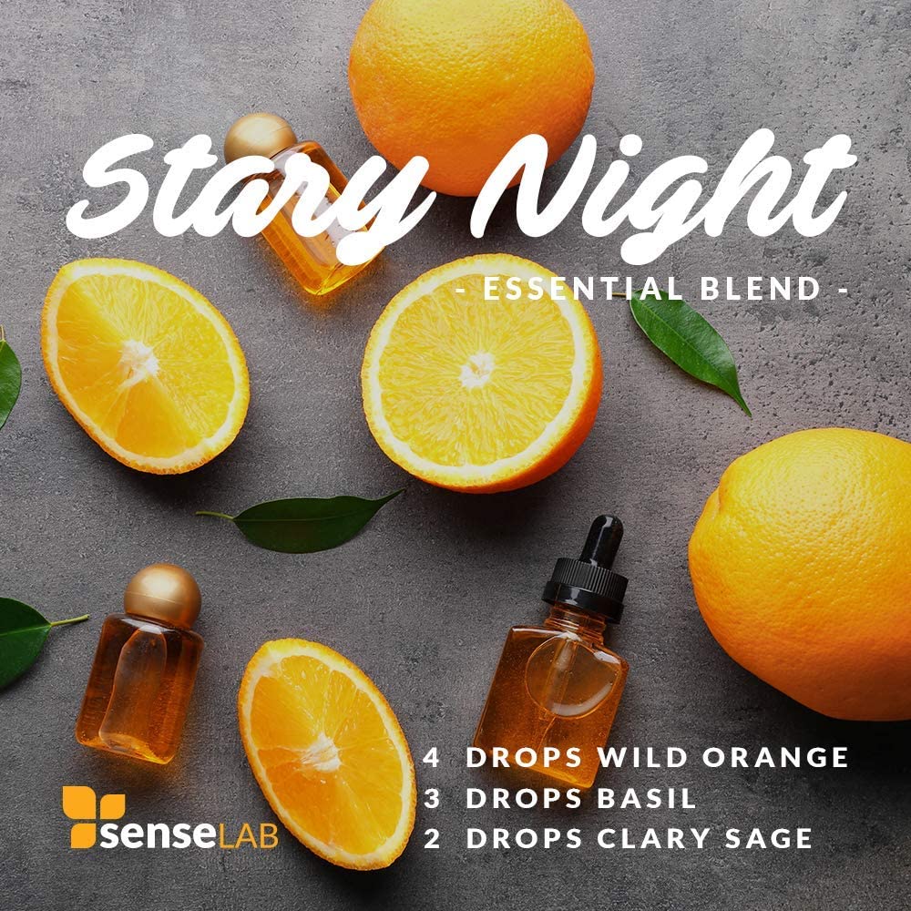SenseLAB Orange Essential Oils - 100 % Pure Extract Orange Oil Therapeutic Grade - Relaxation and We