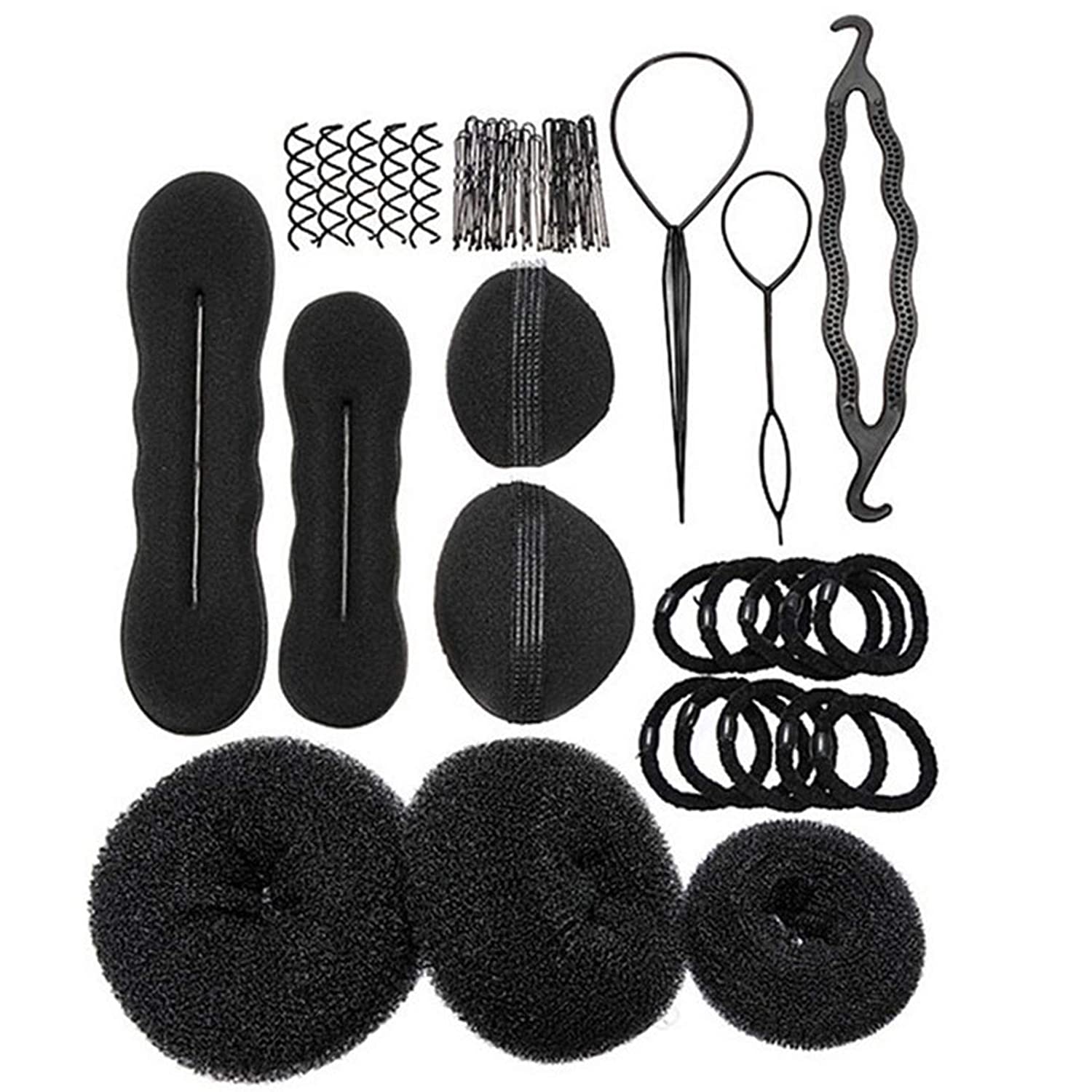Hair Design Styling Tools Set Hair Braiding Tool Hair Bun Maker hair styling accessories For Women G