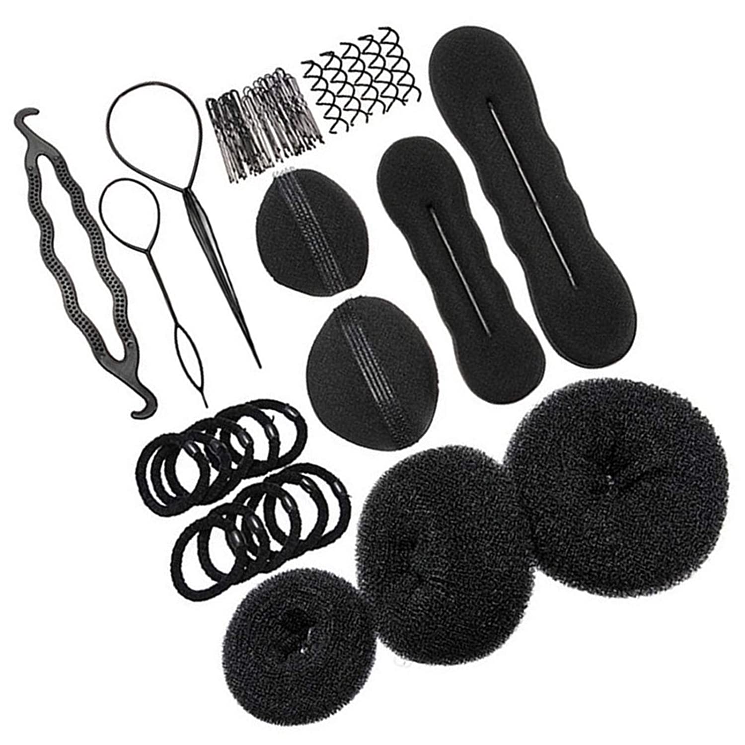 Hair Design Styling Tools Set Hair Braiding Tool Hair Bun Maker hair styling accessories For Women G