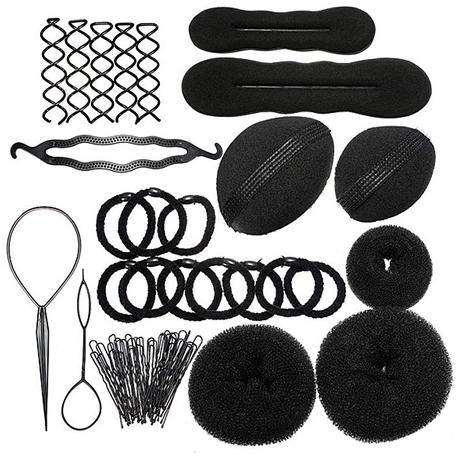 Hair Design Styling Tools Set Hair Braiding Tool Hair Bun Maker hair styling accessories For Women G