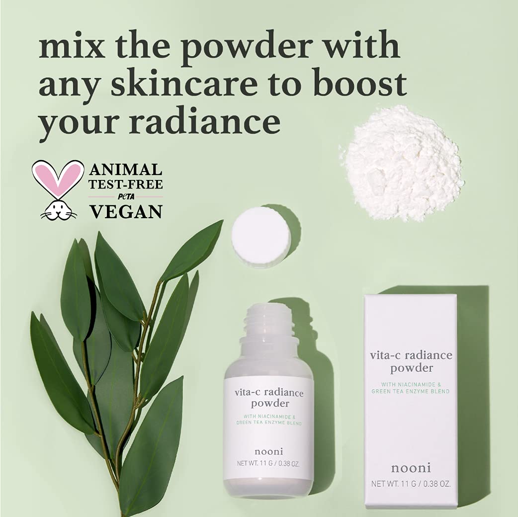 NOONI Vita-c Radiance Powder | Vitamin Powder for face to Mix With Skincare To Boost Effects | Formu
