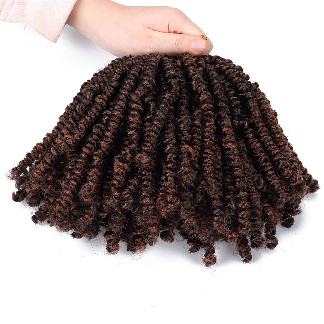 Bob Spring Twist 6 Inch Cute Spring Twists Crochet Braids Short Passion Twist Hair Pre-twisted Fluff