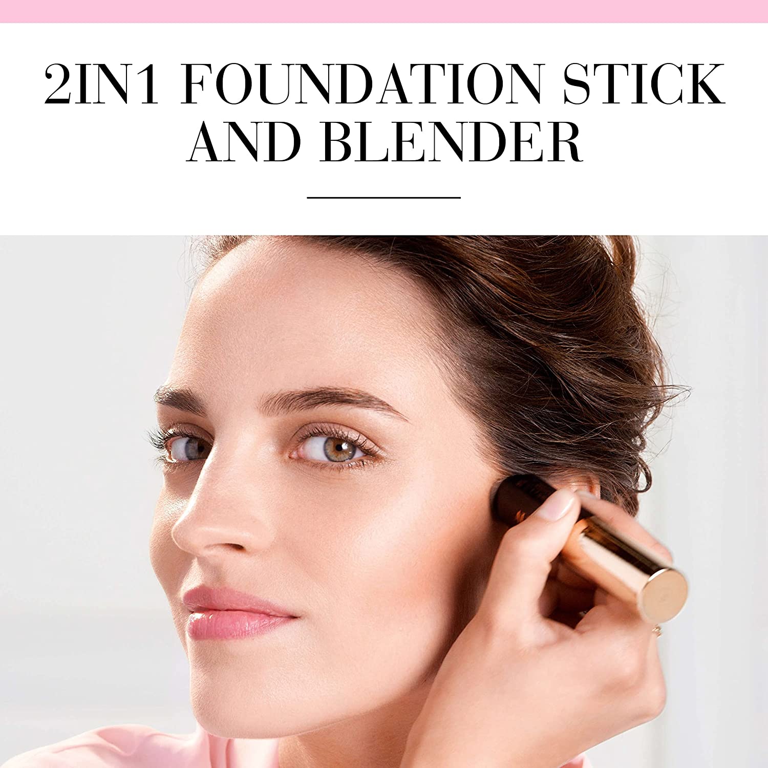 Bourjois Always Fabulous 24 Hour 2-in-1 Foundation and Concealer Stick with Blender, 400 Rose Beige