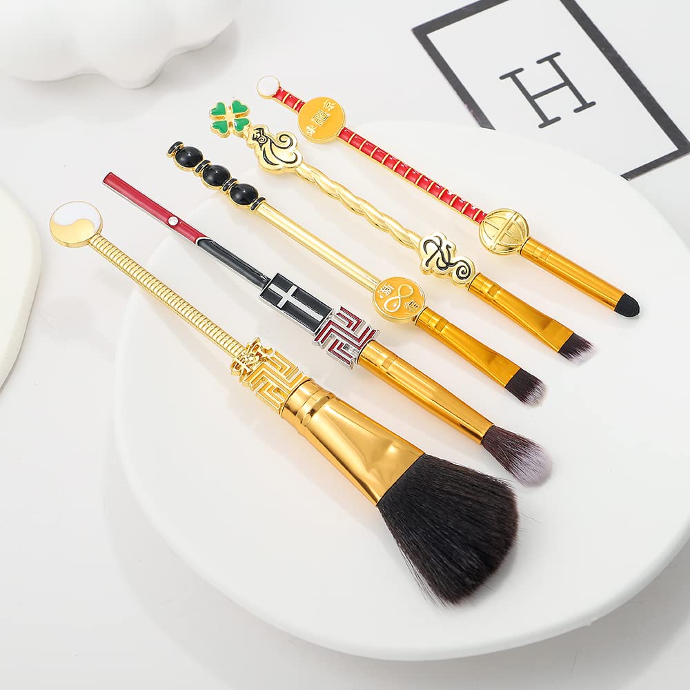 Tokyo Revengers Makeup Brushes Set - 5pcs Anime Peripheral Tokyo Revengers Character Accessory Eleme