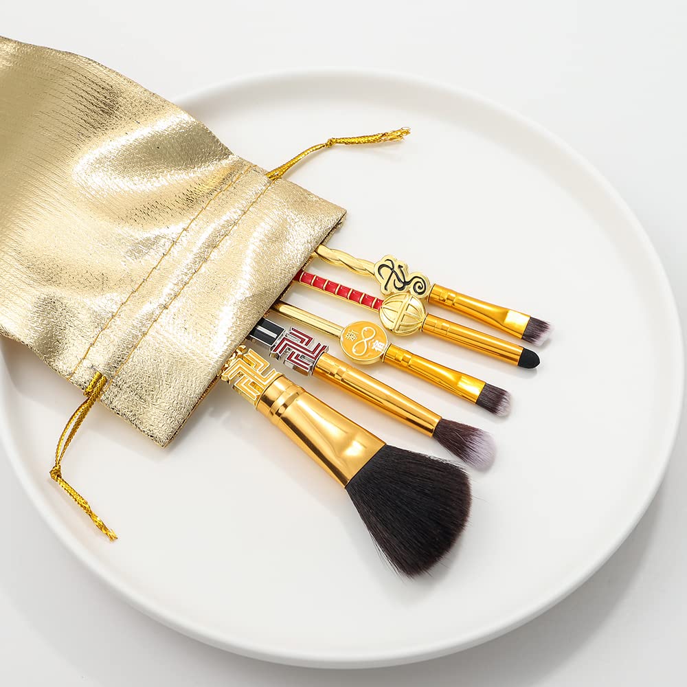 Tokyo Revengers Makeup Brushes Set - 5pcs Anime Peripheral Tokyo Revengers Character Accessory Eleme