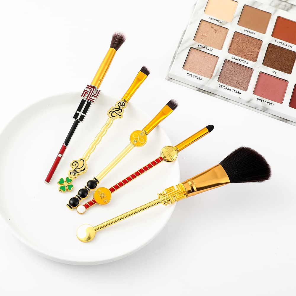 Tokyo Revengers Makeup Brushes Set - 5pcs Anime Peripheral Tokyo Revengers Character Accessory Eleme
