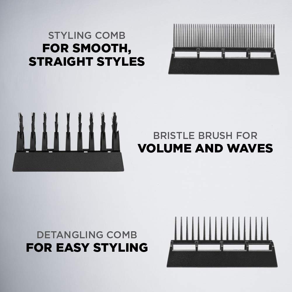 Conair 1875 Watt 3-in-1 Styling Hair Dryer with Ionic Technology and 3 Attachments