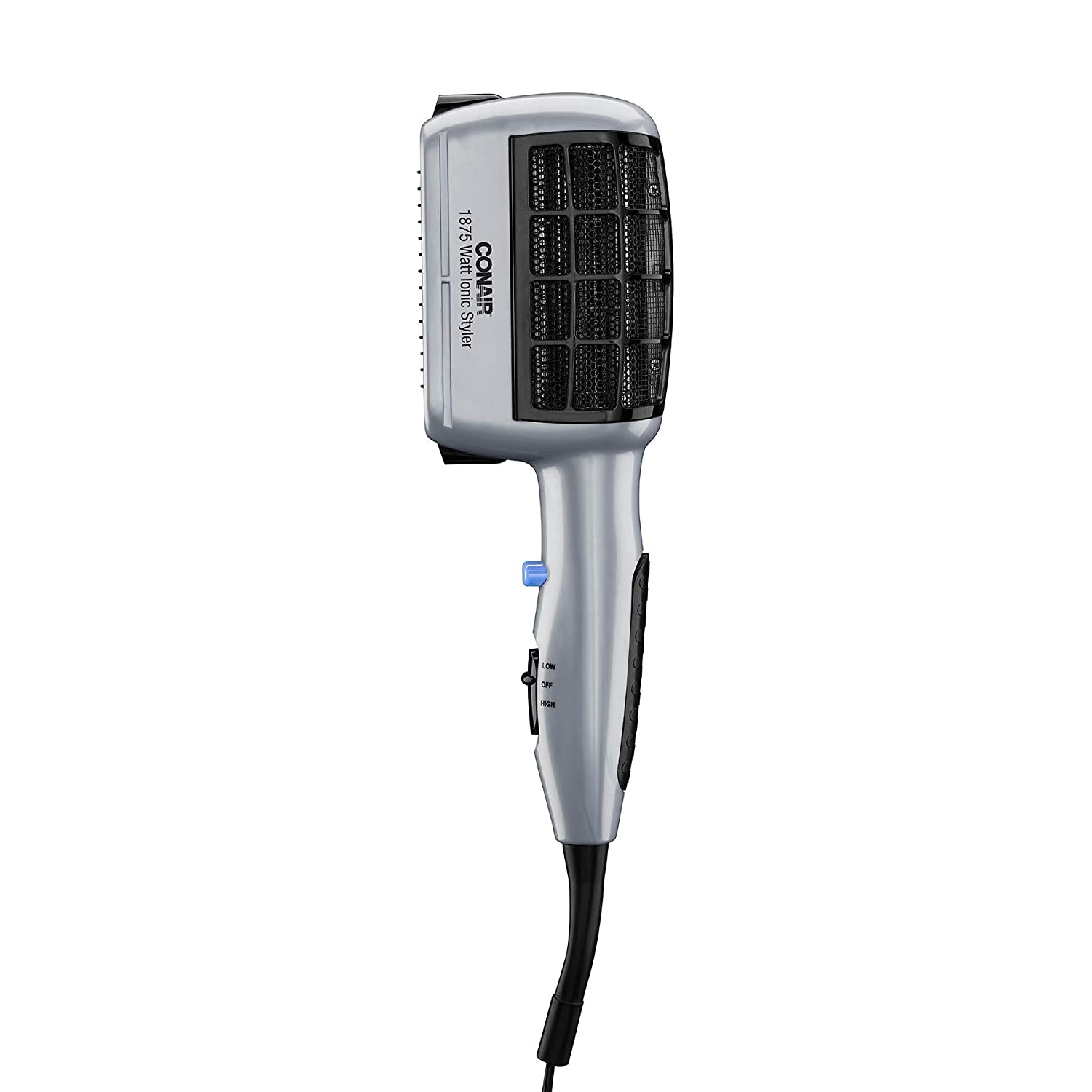 Conair 1875 Watt 3-in-1 Styling Hair Dryer with Ionic Technology and 3 Attachments