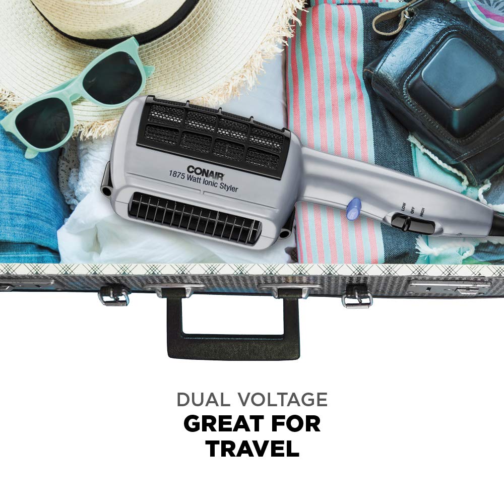 Conair 1875 Watt 3-in-1 Styling Hair Dryer with Ionic Technology and 3 Attachments