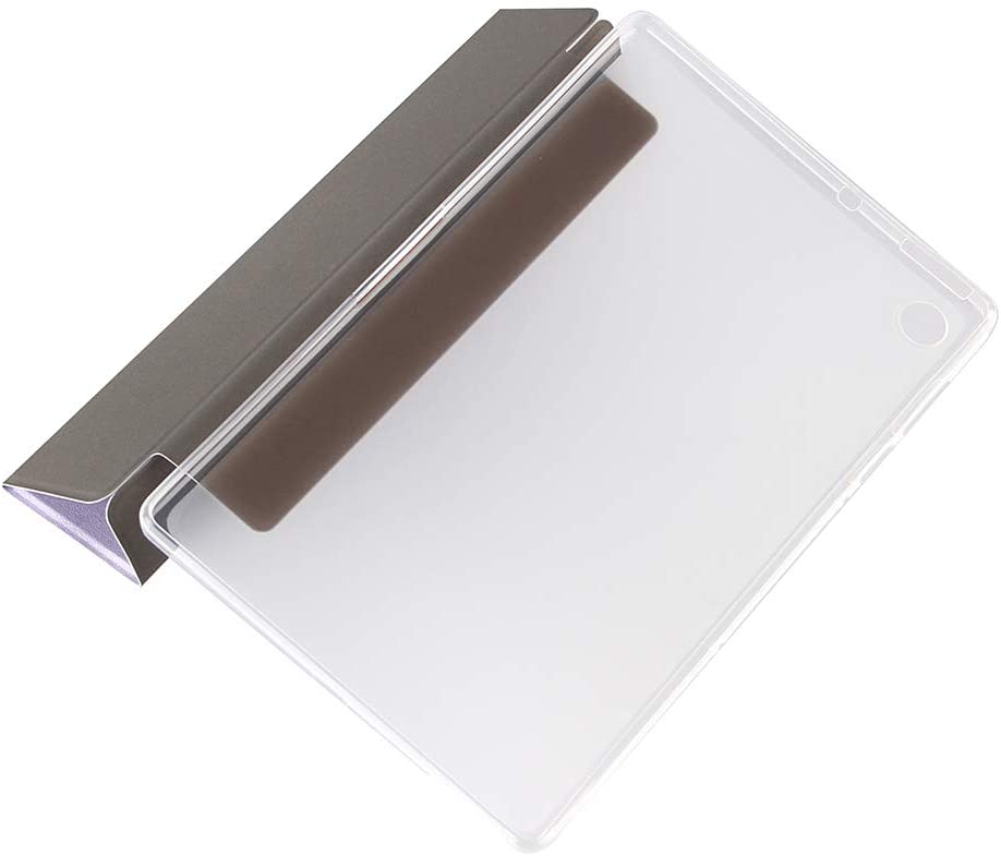 Herzzer Three Fold Leather Case for Huawei M10 FHD Plus,Slim Multi-Angle View Folio Stand Premium Co