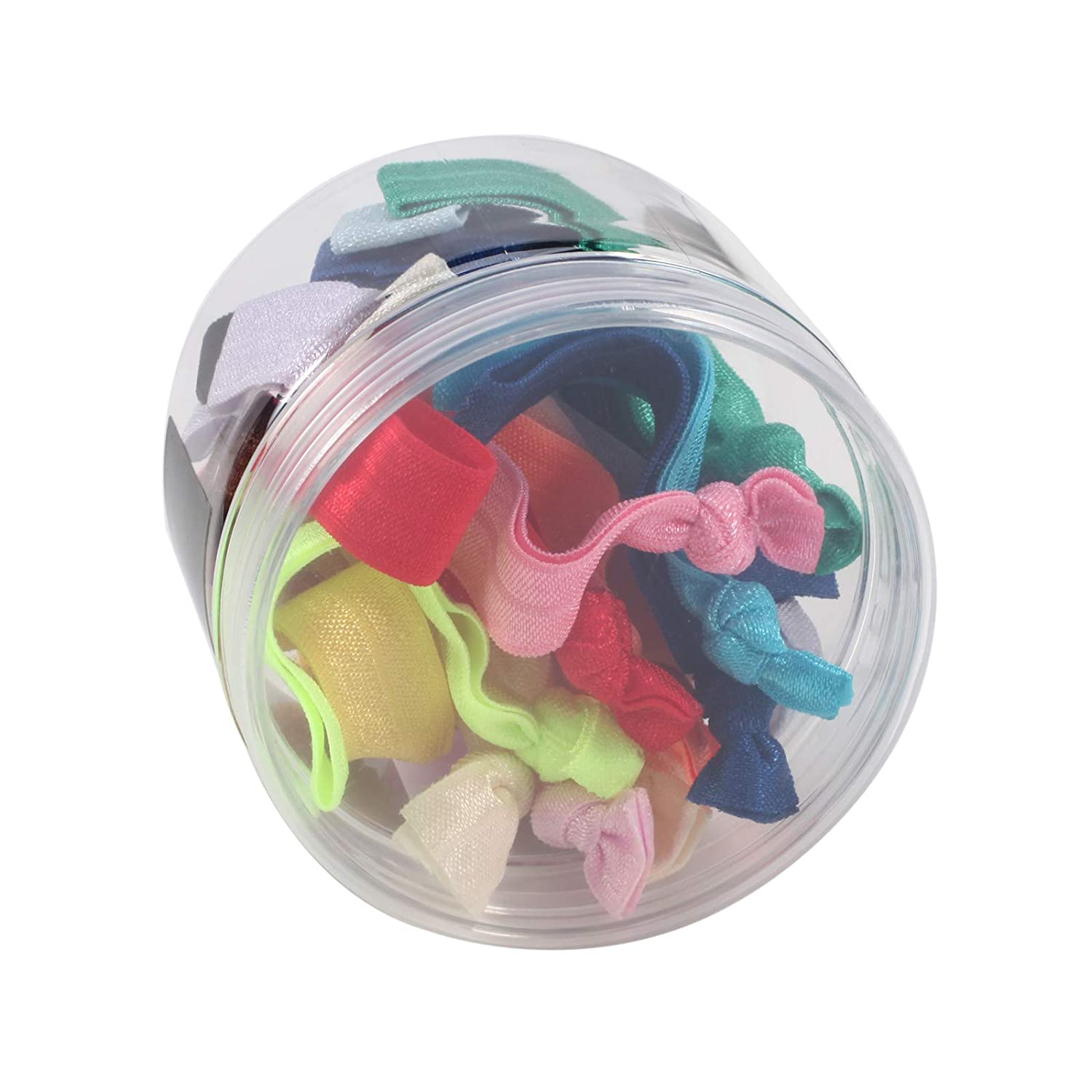 Hair Ties Set for Women Elastic Ribbon Ponytail Holders, No Crease Knotted Cloth Stretch Hairbands N