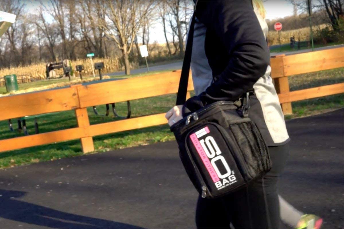 Meal Prep Bag ISOCUBE 3 Meal Insulated Lunch Bag Cooler with 6 Stackable Meal Prep Containers, 2 ISO