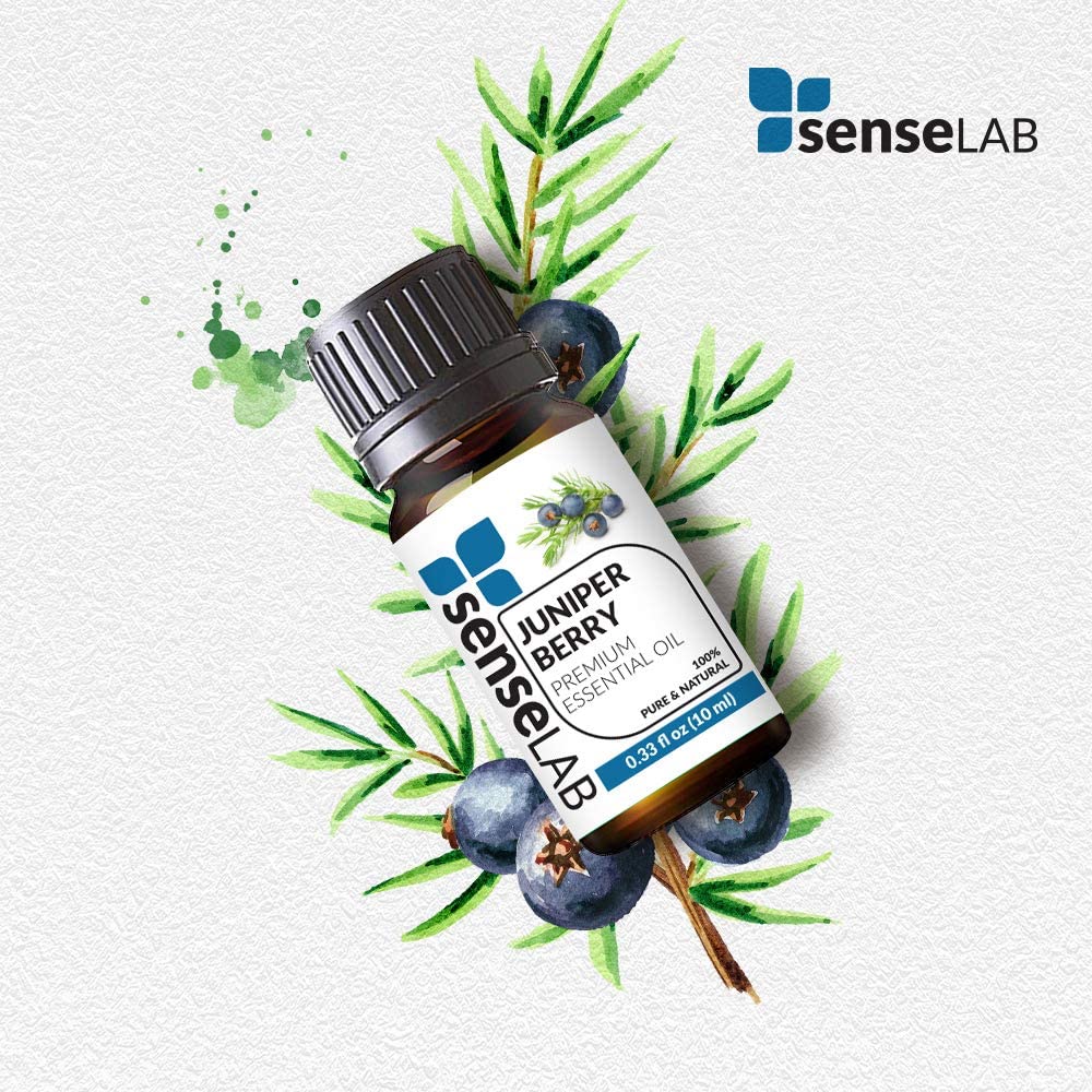 SenseLAB Juniper Berry Essential Oil - 100 % Pure Extract Juniper Oil Therapeutic Grade - Skin Care 