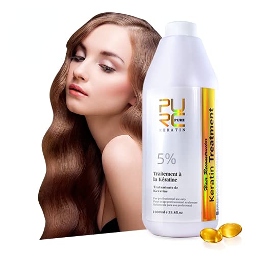 PURC Brazilian Keratin Hair Treatment Straightening Hair Straightener Hair Scalp Care PURE 1000ml