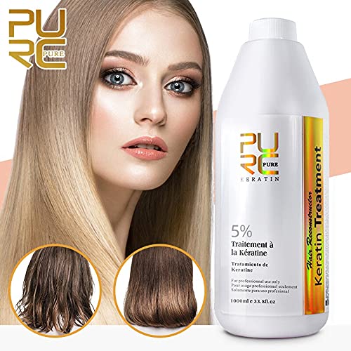 PURC Brazilian Keratin Hair Treatment Straightening Hair Straightener Hair Scalp Care PURE 1000ml