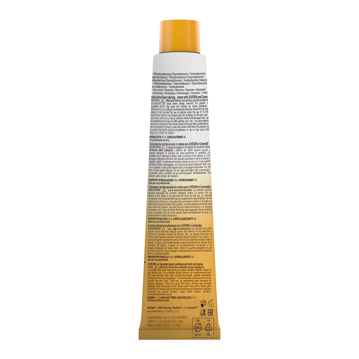 GK HAIR Global Keratin Semi Permanent Hair Cream Color with 87+ Shades (3.4 Fl Oz/100ml) Nourishing