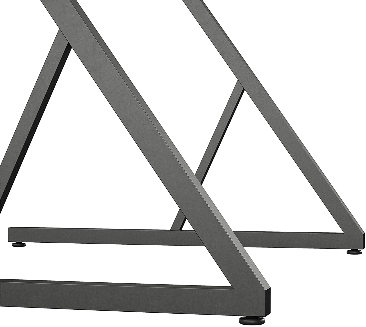 Novogratz Accent Table/Laptop Desk, Plaster/Gunmetal