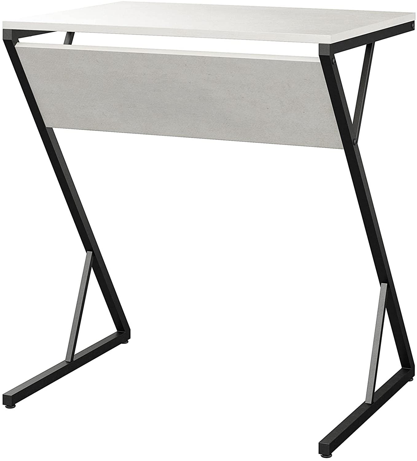 Novogratz Accent Table/Laptop Desk, Plaster/Gunmetal
