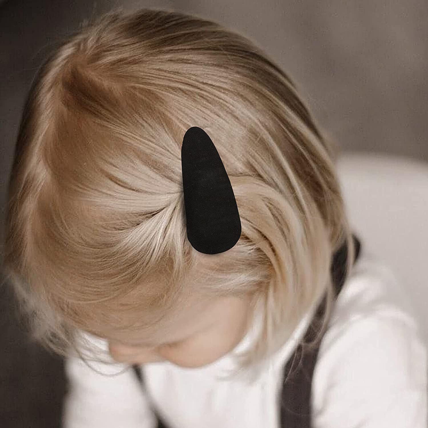 Hair Clips for Girls,Snap Barrettes for Women,12 Pack Solid colors Linen Hair Accessories for Baby T