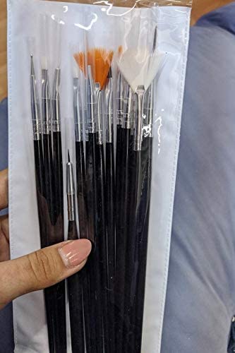 UXZDX CUJUX Nail Brush for Manicure Gel Brush for Nail Art 15Pcs/Set Nail Brush Acrylic Liquid Powde