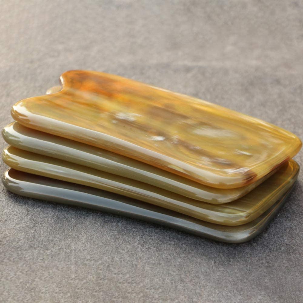 1Pc Gua Sha Massage Tool Horn Scraping Massage Tool Scraping Board for Face Body Spa