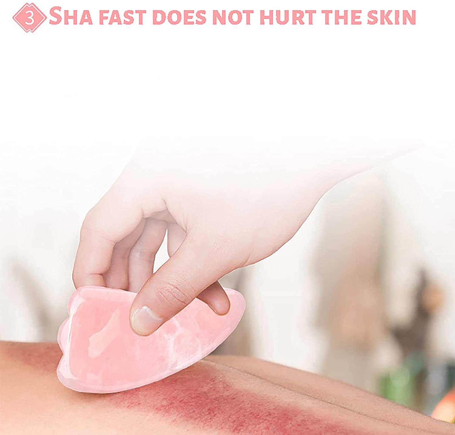 1Pc Gua Sha Massage Tool Horn Scraping Massage Tool Scraping Board for Face Body Spa