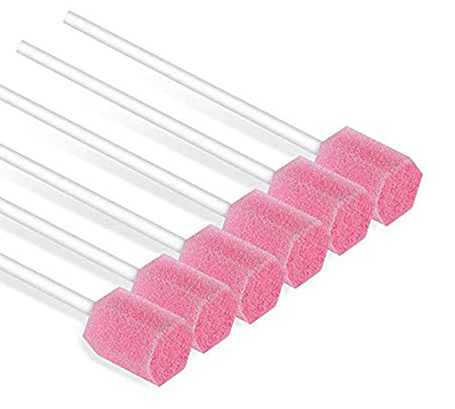 (50 Pack) Disposable Oral Swabs, Sterile Dental Sponge Swabsticks Unflavored for Mouth & Gum Cleanin