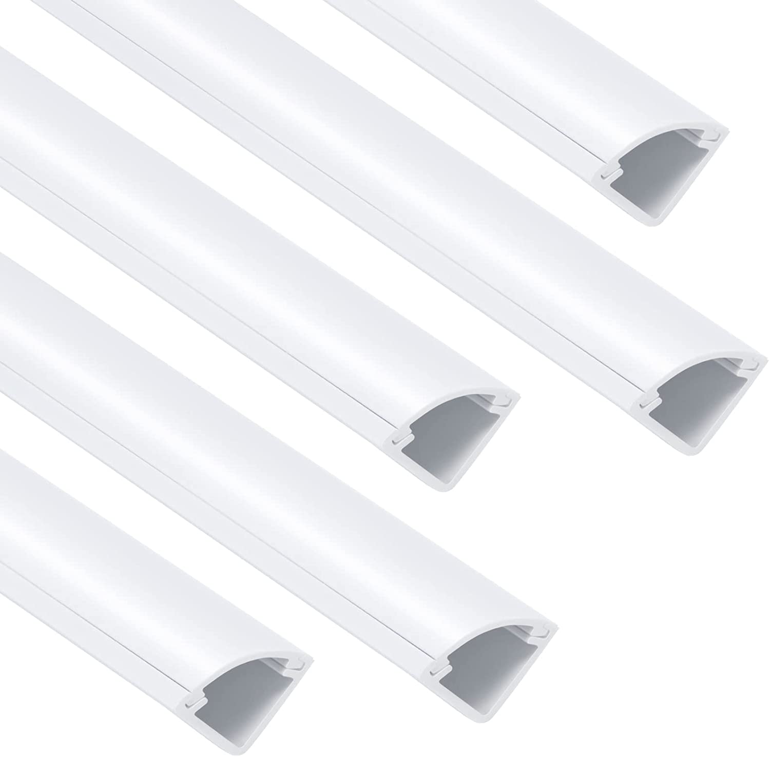 85in Corner Cable Concealer, One-Cord Corner Duct, Paintable Corner Cord Cover, Cable Management Cha