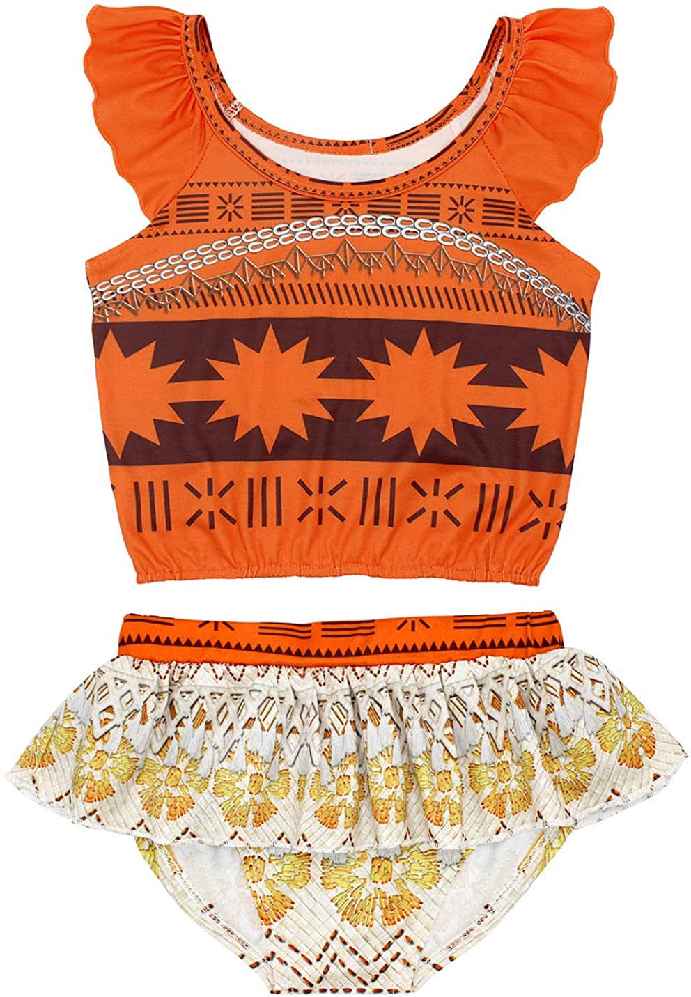 AmzBarley Little Girls Swimwear Two Piece Bathing Suit Bikini Set Beach Sport Pool Party Swimmsuit w