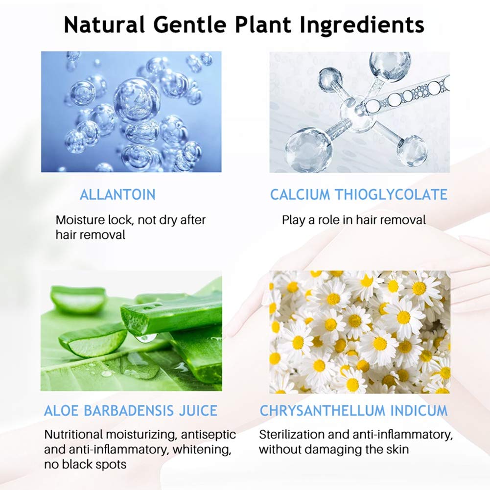 Hair Removal Spray,SUNSENT Painless Hair Removal Spray for Men and Women,Non-irritating Hair Inbihib