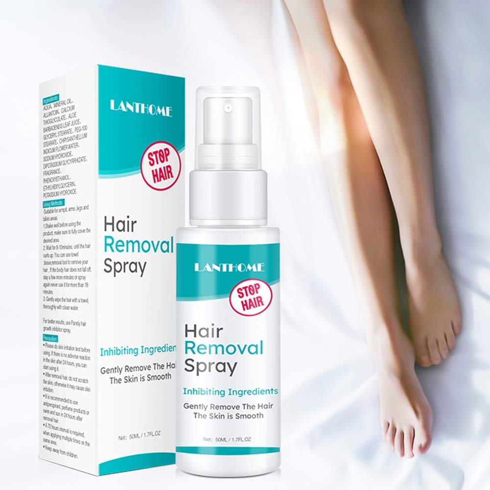 Hair Removal Spray,SUNSENT Painless Hair Removal Spray for Men and Women,Non-irritating Hair Inbihib