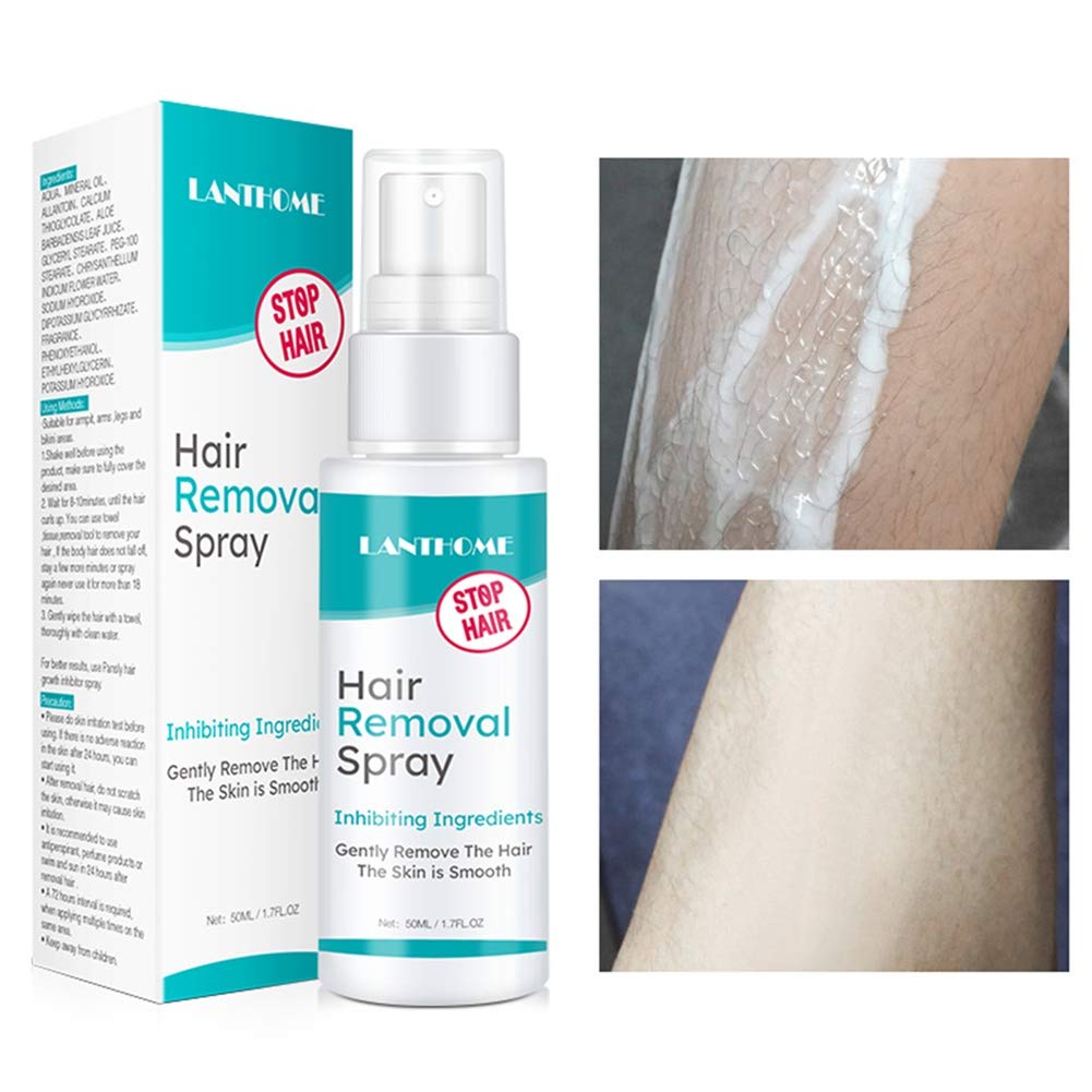 Hair Removal Spray,SUNSENT Painless Hair Removal Spray for Men and Women,Non-irritating Hair Inbihib