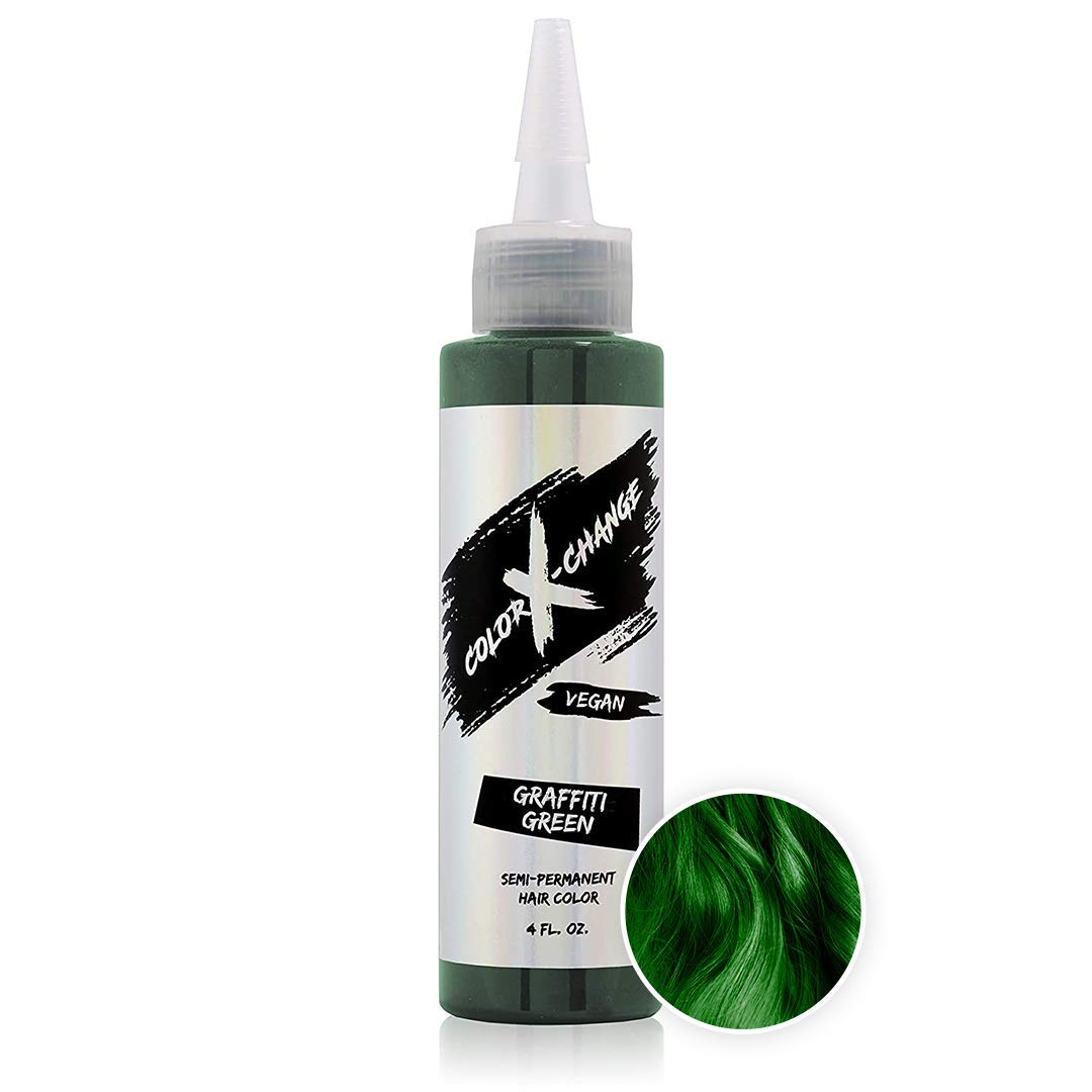 Color X-Change Semi-Permanent Hair Color, GRAFFITI GREEN , 4 Fl Oz (Pack of 1)