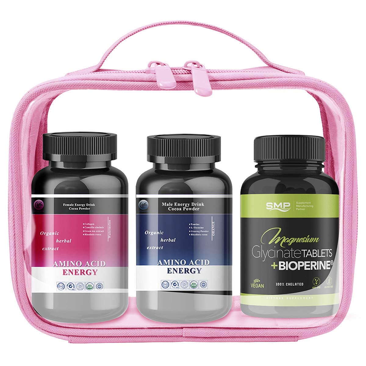 TSA Approved Toiletry Bag With Handle Strap, ANRUI Clear Travel Liquids Toiletries & Cosmetics Organ