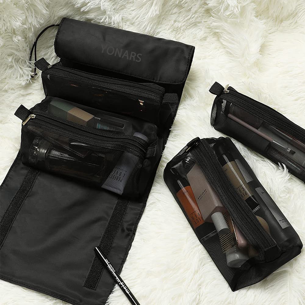 Travel Makeup Train Case Makeup Cosmetic Bag, Organizer Portable Storage Bag with Removable Bag for 