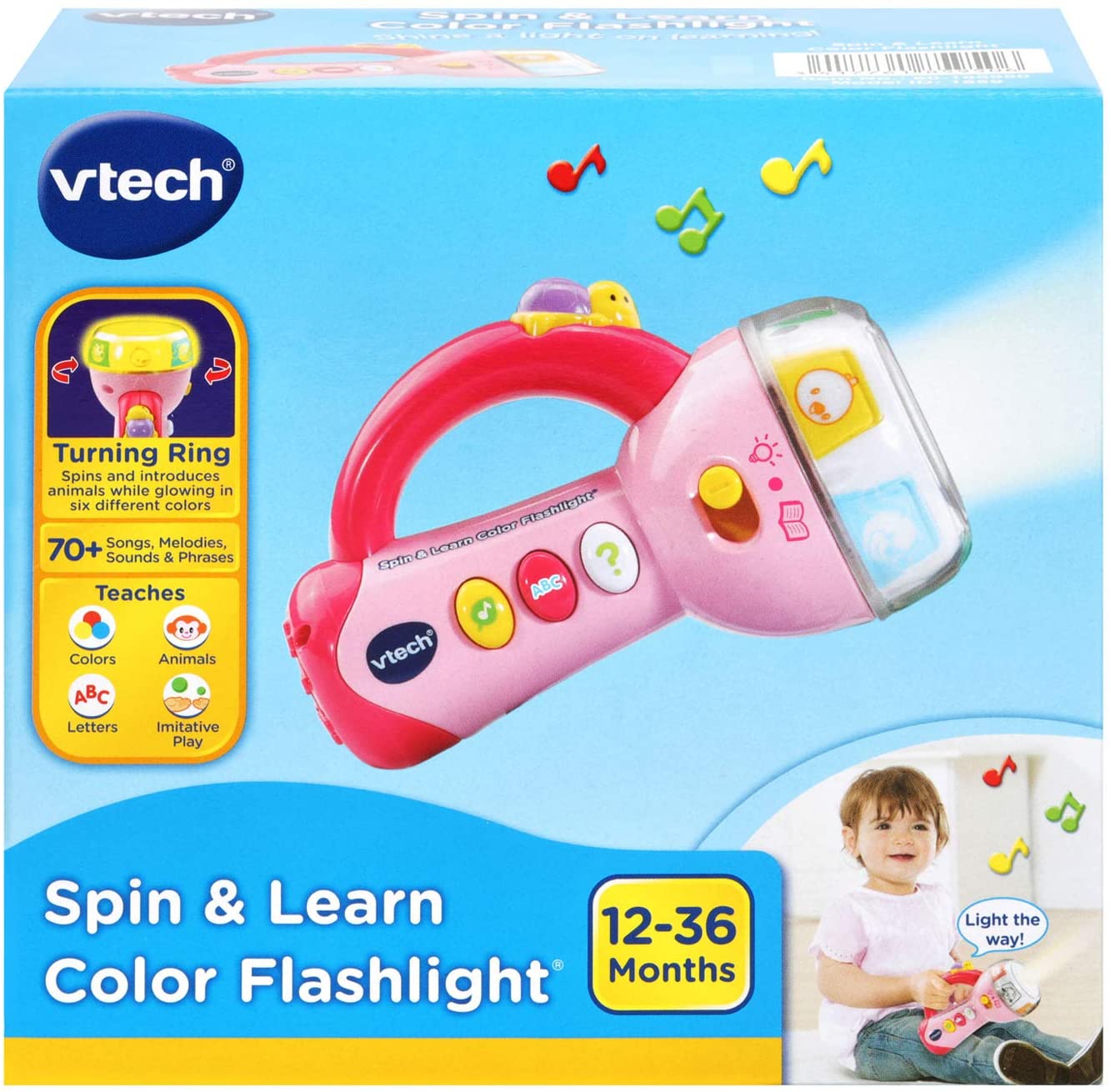 VTech Spin & Learn Color Flashlight , Pink
