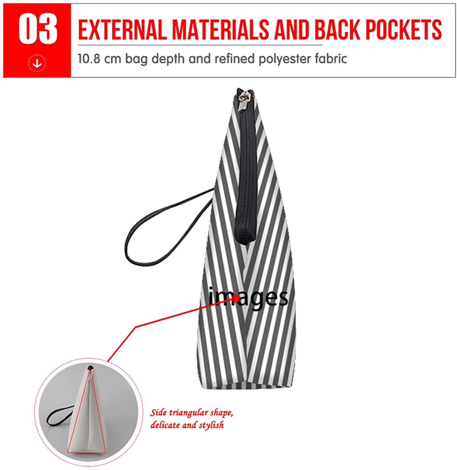 Pensura Makeup Bag Travel Cosmetic Handbag for Women Large Capacity Hold Pencil Coin PU Leather Prin