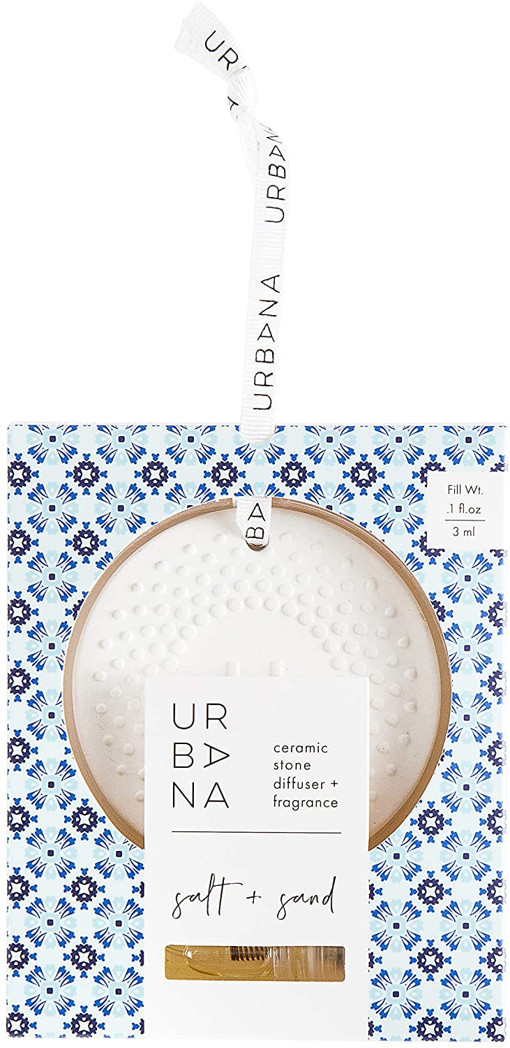 Urbana Home Collection Fragrance, Ceramic Stone Diffuser, Salt + Sand