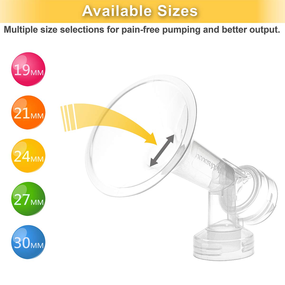 Nenesupply Pump Parts Compatible with Medela Pump in Style Breastpump PISA 2 X Large 30mm Breastshie