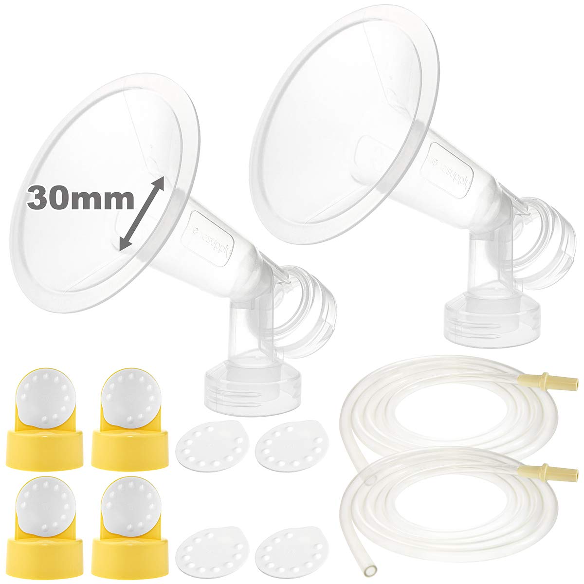 Nenesupply Pump Parts Compatible with Medela Pump in Style Breastpump PISA 2 X Large 30mm Breastshie