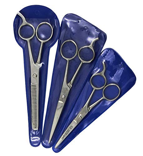 Professional Hair Cutting Scissors Set, Barber Shears Set, Beard Trimming Scissors, Grooming Thinn