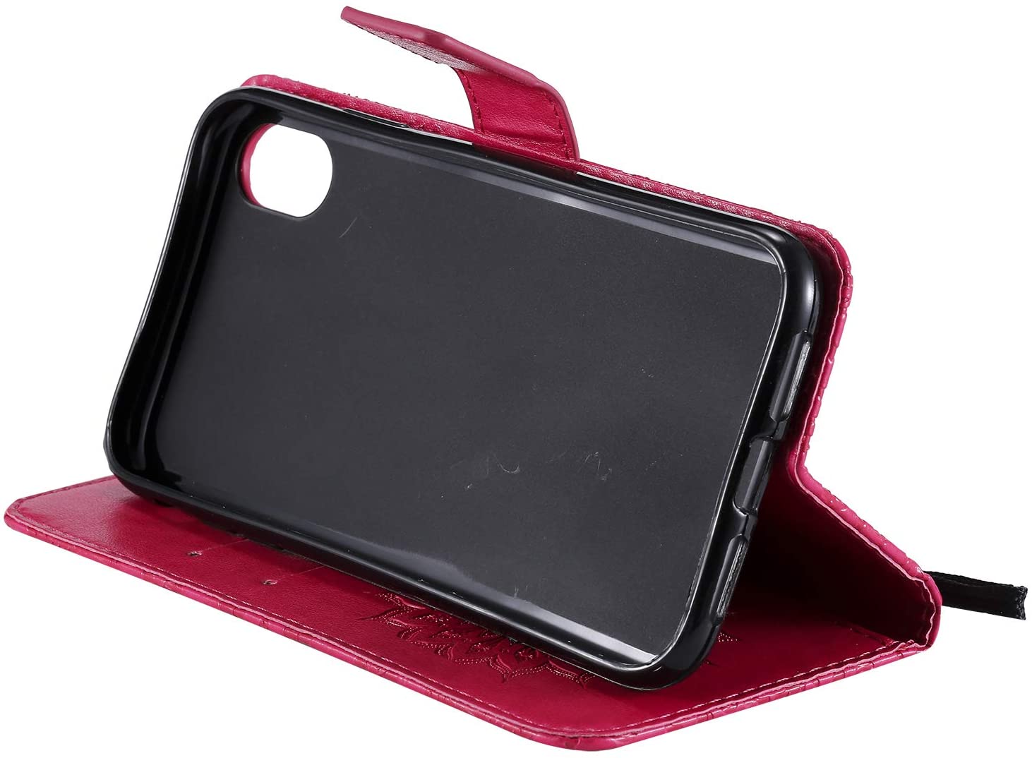 Cfrau Kickstand Wallet Case with Black Stylus for iPhone XR 6.1 inch,Retro Mandala Sunflower PU Leat