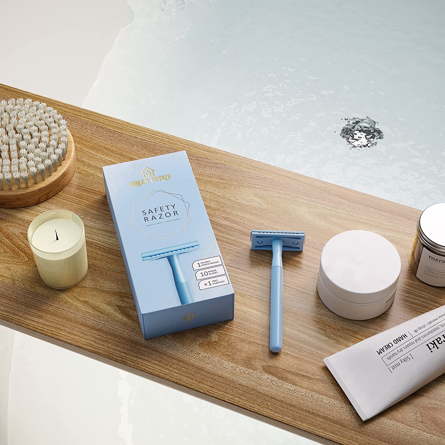 Double Edge Safety Razor for Women, Safety Razor with 10 Blades, Women Razor, Fits All Double Edge R