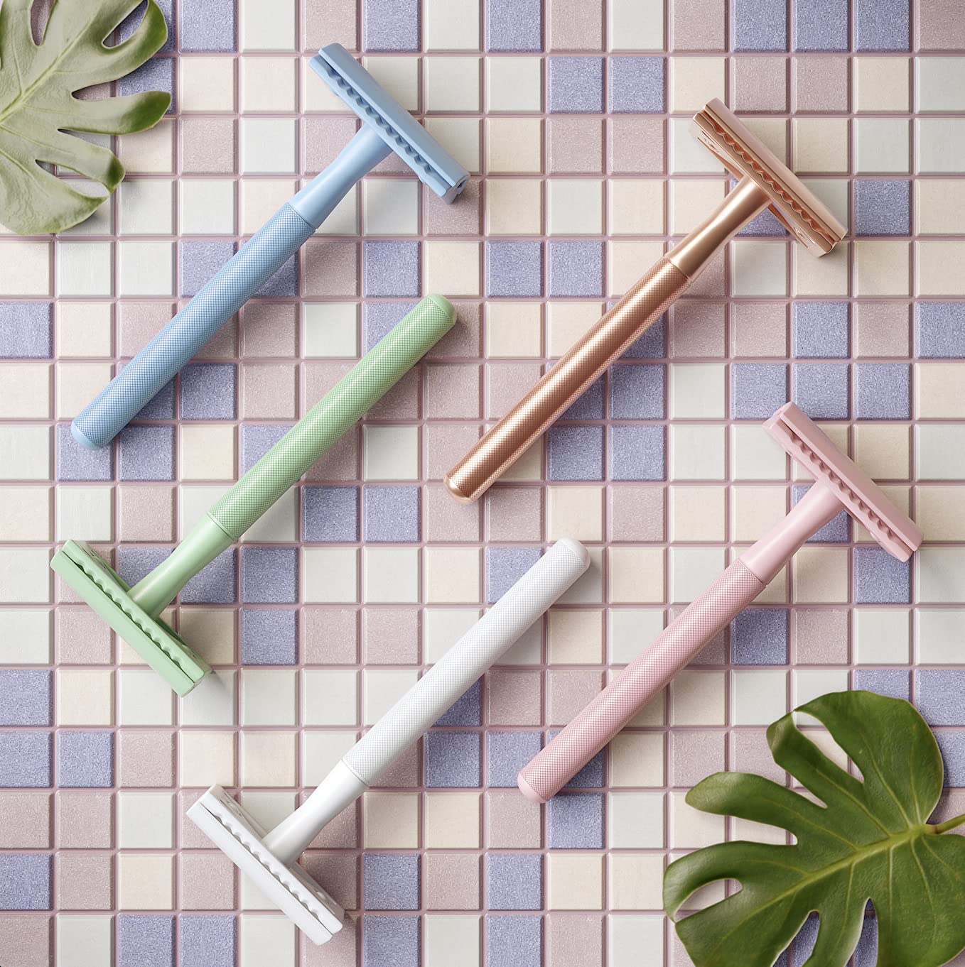 Double Edge Safety Razor for Women, Safety Razor with 10 Blades, Women Razor, Fits All Double Edge R