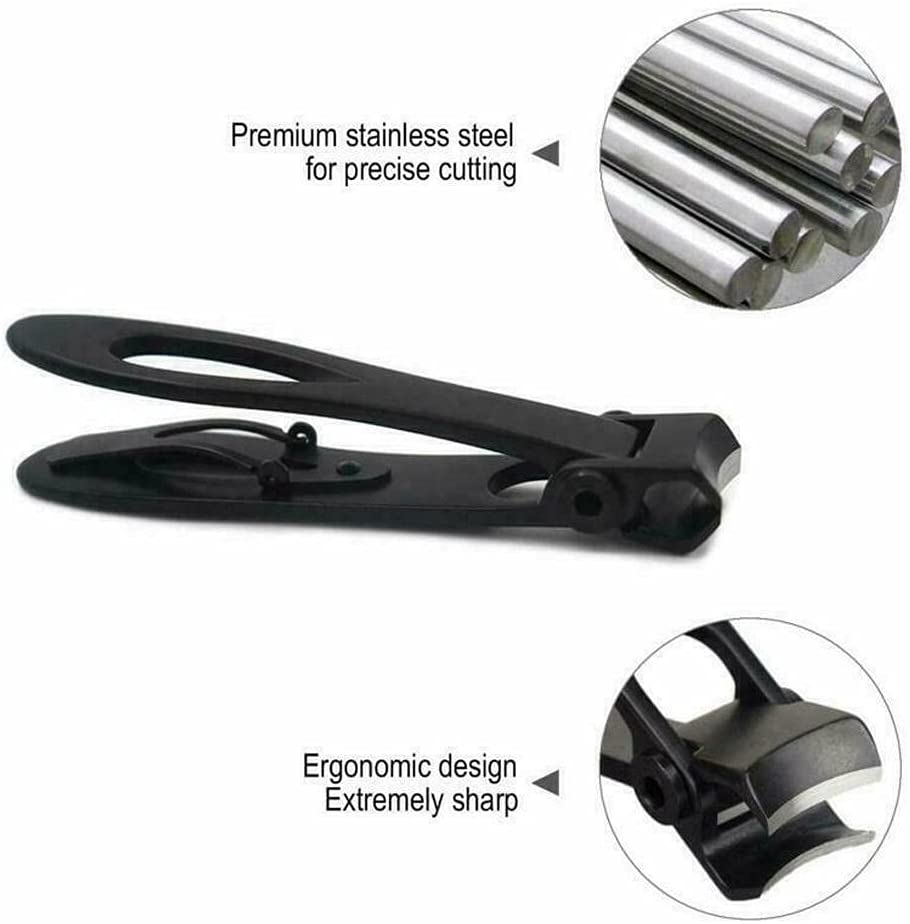 Thick Nails Smart Anti-splash Nail Clippers Stainless Steel Big Mouth Nail Thick Toe Nail Scissors (